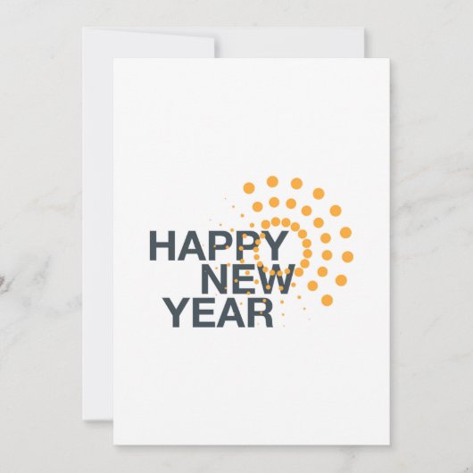 モダン,シンプル, "Happy New Year"の都市デザイン シーズンカード (正面)