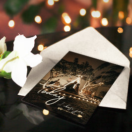 モダン-シンプルScript Minimalist Photo Holiday Card シーズンカード