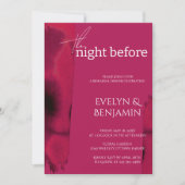 モダン,シンプルVivaマゼンタリハーサルディナー 招待状 (正面)