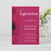 モダン,シンプルVivaマゼンタリハーサルディナー 招待状 (スタンド正面)