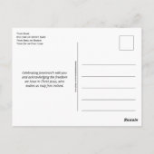 モダン・ジューンティース・フリー・アット・ラスト ポストカード (裏面)