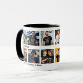 モダン「スカイの素晴らしパイロット」写真コラージュ マグカップ (正面左)