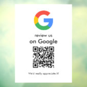 モダン スキャンしてレビュー Google QRコード ビジネスサイン ウィンドウサイン (シート3)