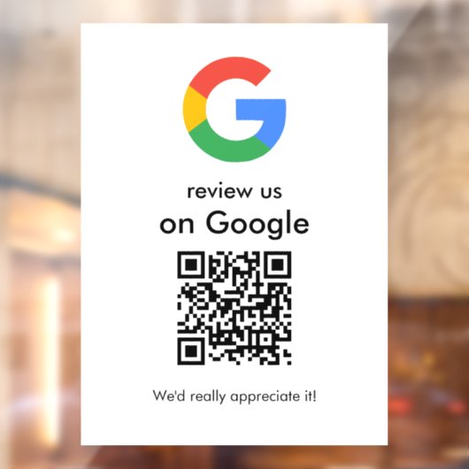 モダン スキャンしてレビュー Google QRコード ビジネスサイン ウィンドウサイン (シート2)