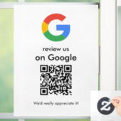 モダン スキャンしてレビュー Google QRコード ビジネスサイン ウィンドウサイン (ホーム)