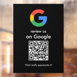 モダン スキャンしてレビュー Google QRコード ビジネスサイン ウィンドウサイン