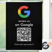 モダン スキャンしてレビュー Google QRコード ビジネスサイン ウィンドウサイン (ホーム)
