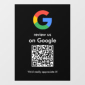 モダン スキャンしてレビュー Google QRコード ビジネスサイン ウィンドウサイン (シート)
