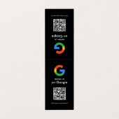 モダン スキャンしてレビュー Google QRコード ビジネスサイン 名刺 (外部フラット)