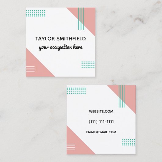 モダン スクエア名刺 (正面/裏面)