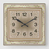 モダン スクエア壁時計 (正面)