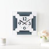 モダン スクエア壁時計 (ホーム)