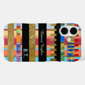 モダン&スタイリッシュストライプ名 Case-Mate iPhoneケース (裏面 (横))