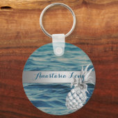 モダン、スタイリッシュビーチ、参照、パイナップル キーホルダー (正面)