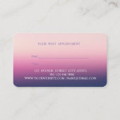 モダン,スタイリッシュプロフェッショナルラバンダーアポイントメント 予約カード (裏面)