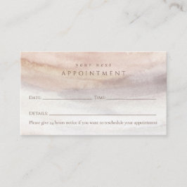 モダン、スタイリッシュ水色アポイントメントカード 予約カード