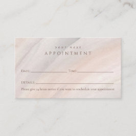 モダン、スタイリッシュ水色アポイントメントカード 予約カード