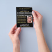 モダン&スタイリッシュ求職者の履歴書 チラシ (手)