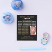 モダン&スタイリッシュ求職者の履歴書 チラシ (シングル)