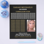 モダン&スタイリッシュ求職者の履歴書 チラシ (シングル)