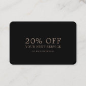 モダン&スタイリッシュ – 任意の色 – 割引券 割引カード (正面)