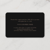 モダン&スタイリッシュ – 任意の色 – 割引券 割引カード (裏面)