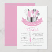 モダン ストック ザ キッチン ブライダル シャワー インビテーション (正面/裏面)