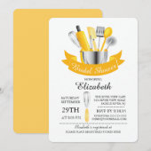 モダン ストック ザ キッチン ブライダル シャワー インビテーション (正面/裏面)