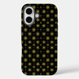 モダン・スノーフレーク・クリスマス iPhone 16ケース