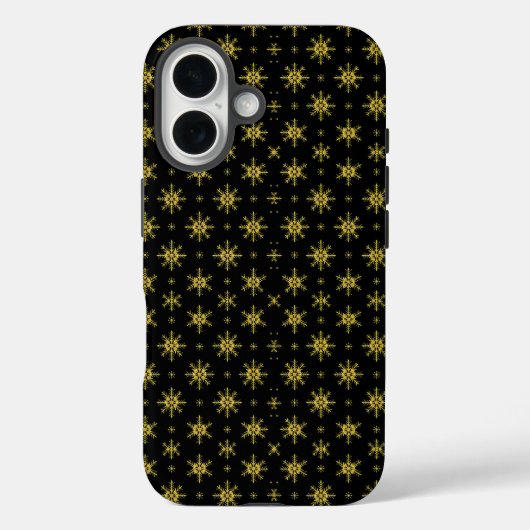モダン・スノーフレーク・クリスマス Case-Mate iPhoneケース (裏面)