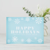 モダン スノーフレーク | ホリデー グリーティング シーズンカード (スタンド正面)