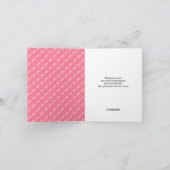 モダン スパイシーピンク ジオメトリック ワンフォト シーズンカード (内部)