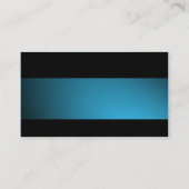 モダン – スポットライト付きスカイブルー 名刺 (裏面)