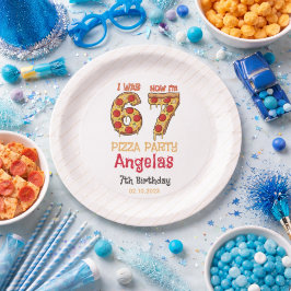 モダン スライススライス ボーイ シックスセブン 誕生日パーティー ペーパープレート