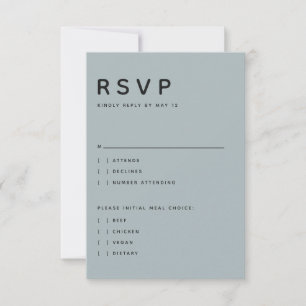 モダン スレート エディトリアル オールキャップス RSVP