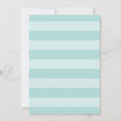 モダン スレート ストライプ パイナップル ウェディング 招待状 (裏面)