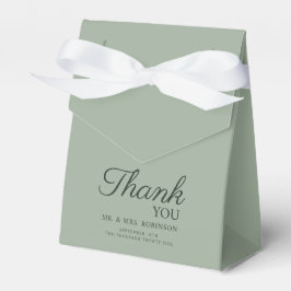 モダン・セージグリーン・ウェディング+ホワイト・コチョウラン | フェイバーボックス