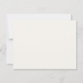 モダン・セージグリーン・ゴールド・ボタニカル結婚式RSVP 出欠カード (裏面)