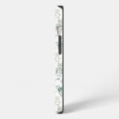 モダン・セージグリーン・ユーカリ iPhoneケース (左側面)