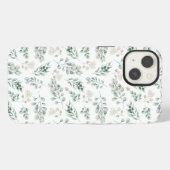 モダン・セージグリーン・ユーカリ iPhoneケース (裏面横)