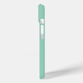 モダン ソフト セージ ミント ホワイト モノグラム 名前 Case-Mate iPhoneケース (裏面 / 左)