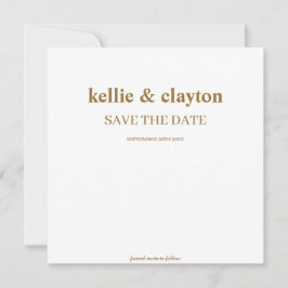 モダン タイプの結婚式 Save The Date セーブザデート