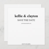 モダン タイプの結婚式 Save The Date セーブザデート (正面/裏面)