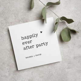 モダン タイプライター挙式 ウェディング レセプション 招待状