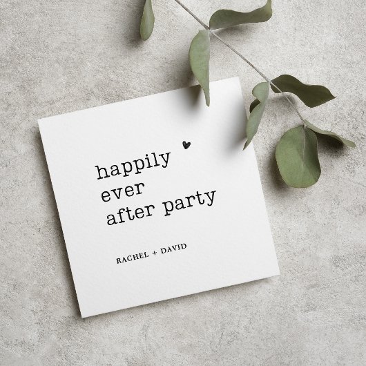 モダン タイプライター挙式 ウェディング レセプション 招待状