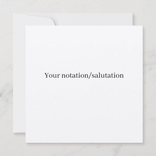 モダン タイポグラフィック サンクス カード (裏面)