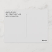 モダン タイポグラフィー フォト 2025 卒業お礼 ポストカード (裏面)