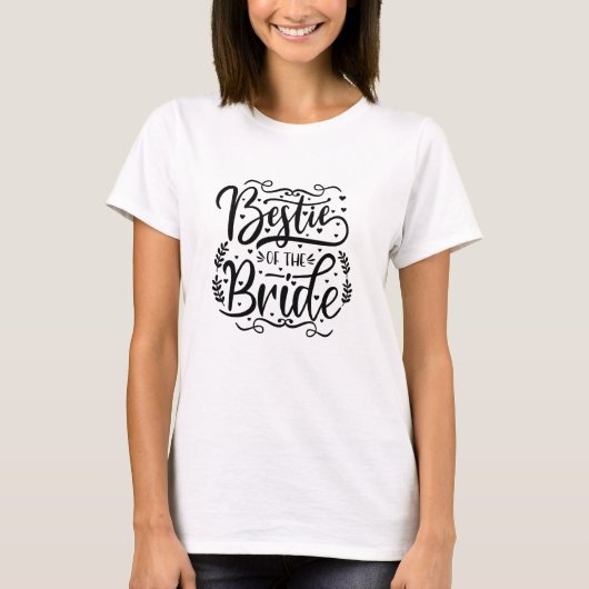 モダン・タイポグラフィー・ベスティ・オブ・ザ・ブライド Tシャツ (正面)
