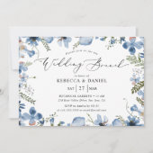 モダン タイポグラフィー ボタニカル ウェディング ブランシュ 招待状 (正面)