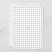 モダン タイポグラフィー 結婚約のお披露目パーティー 招待状 (裏面)